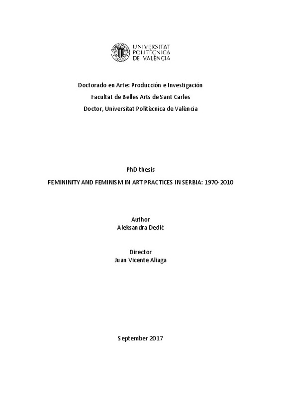 Doctorado En Arte Produccion E Investigacion Facultat De Belles Arts De Sant Carles Doctor Universitat Politecnica De Vale